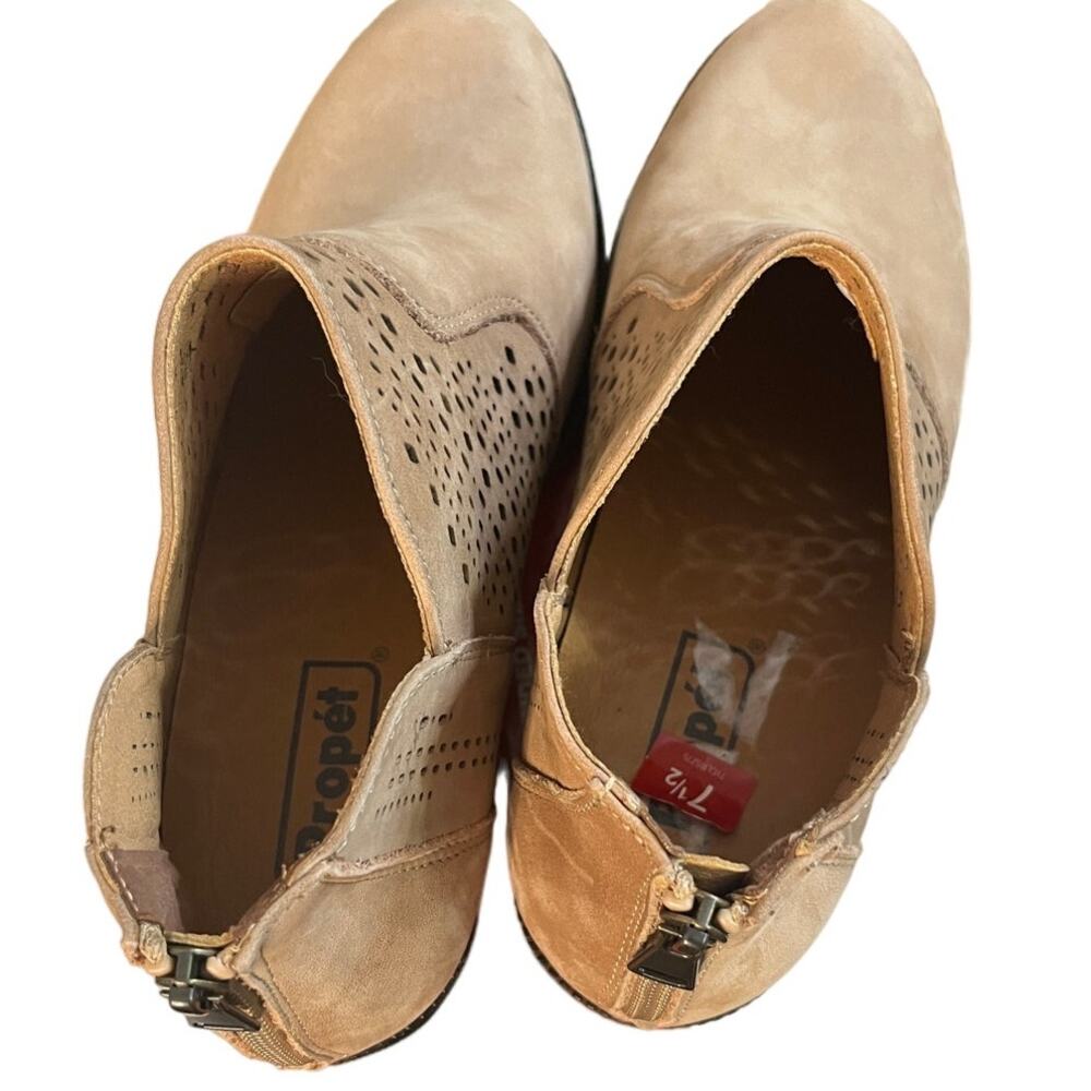 Propet Womens Remy Taupe Ankle Boot SIze 7 1/2 - Picture 3 of 8